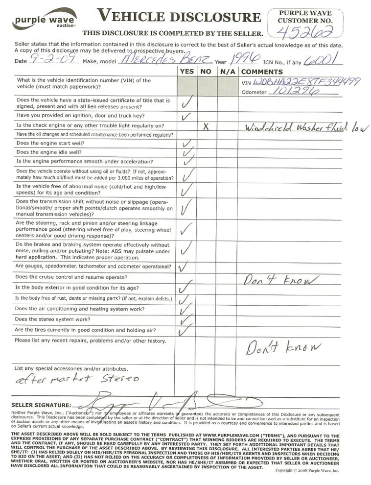 image for item 6001 1996 Mercedes Benz C220