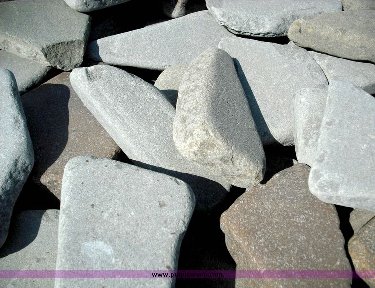 image for item 2050 Small Pennsylvania blue green tumbled patio stone