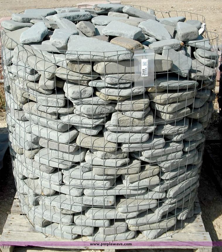 image for item 2050 Small Pennsylvania blue green tumbled patio stone