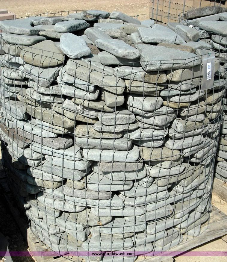 image for item 2050 Small Pennsylvania blue green tumbled patio stone