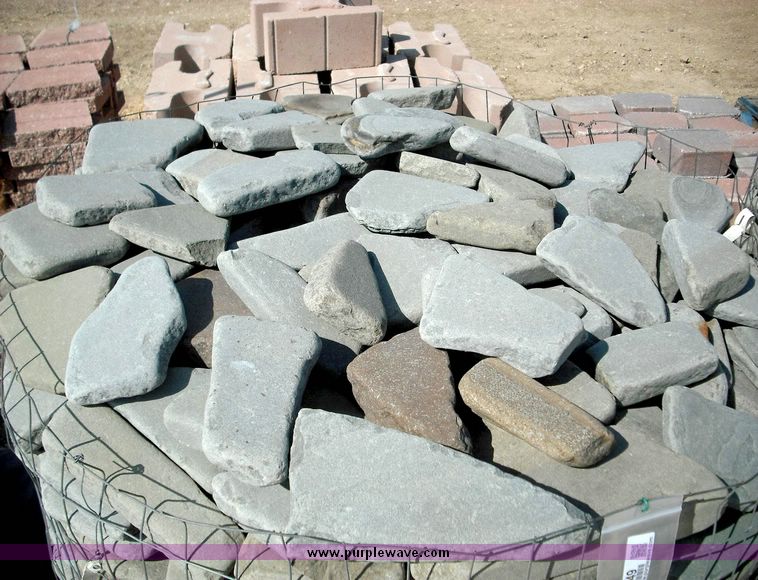 image for item 2050 Small Pennsylvania blue green tumbled patio stone