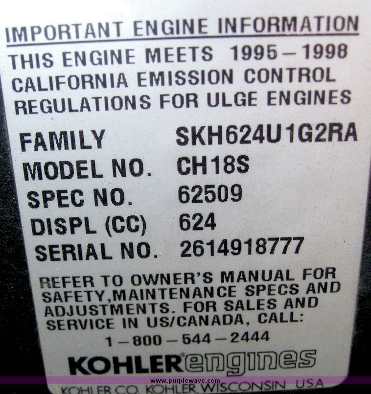 image for item 5262 1996 Cub Cadet 2185 riding lawn mower