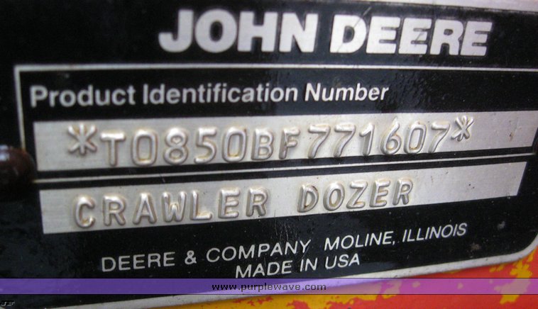 image for item 6869 1990 John Deere 850B dozer