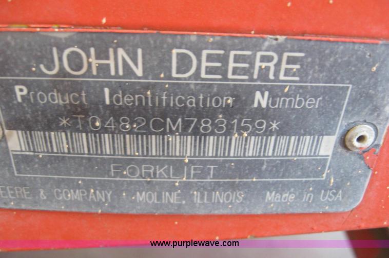 image for item 8463 1992 John Deere all terrain forklift