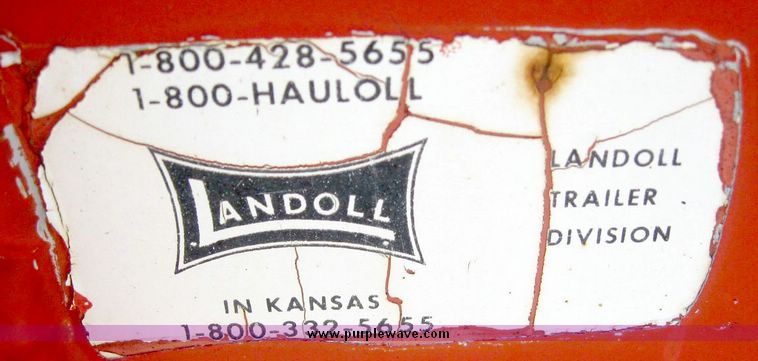 image for item 8481 1988 Landoll model 345-31 20-ton trailer with winch