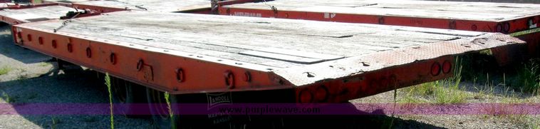 image for item 8483 1989 Landoll model 345-31 20-ton trailer with winch