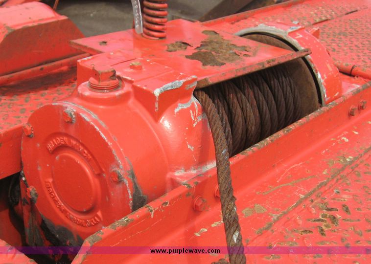 image for item 8557 1988 Landoll tandem slide axle tilt top 20 ton trailer with winch