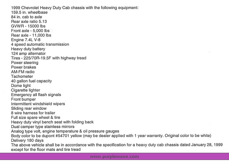 image for item 1200 1999 Chevrolet C3500-HD with service bed