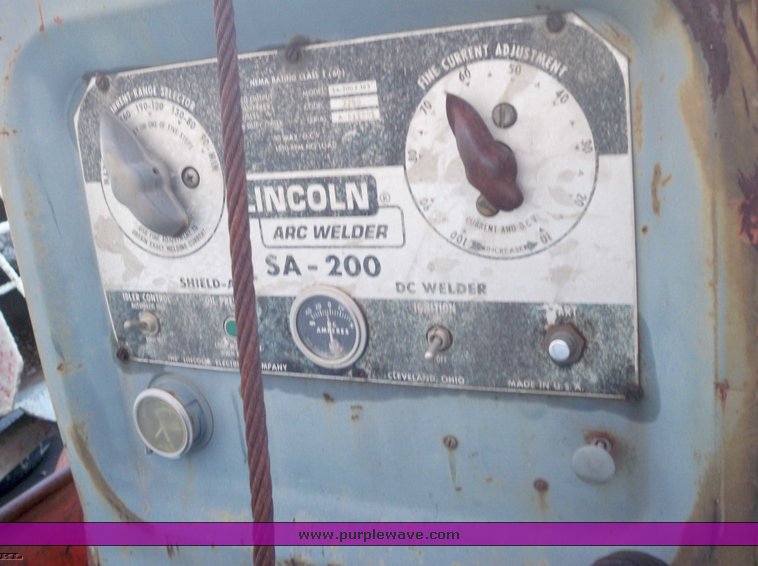 image for item 3421 Lincoln SA-200-F163 trailer mounted arc welder