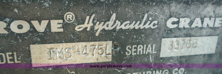 image for item 4033 1975 Grove 50-1 hydraulic crane