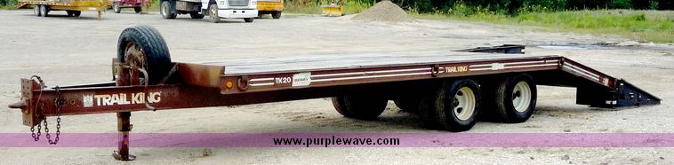 image for item 4089 1993 Trail King tandem axle trailer