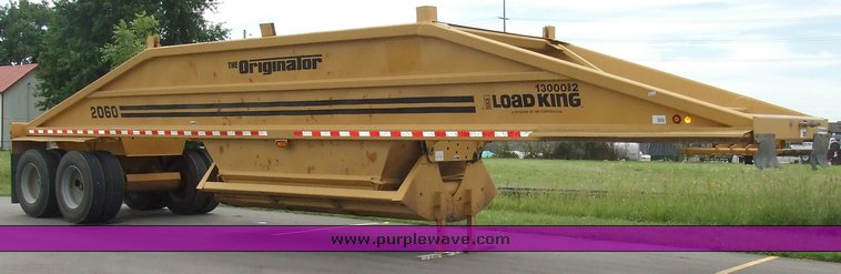 image for item 5845 1995 Load King 2060-40-2 bottom dump trailer