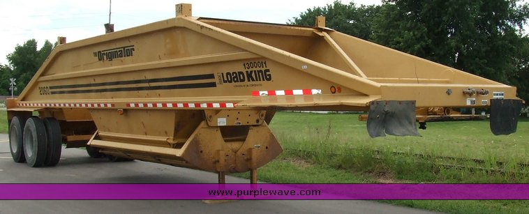 image for item 5846 1995 Load King 2060-40-2 bottom dump trailer