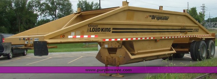 image for item 5846 1995 Load King 2060-40-2 bottom dump trailer