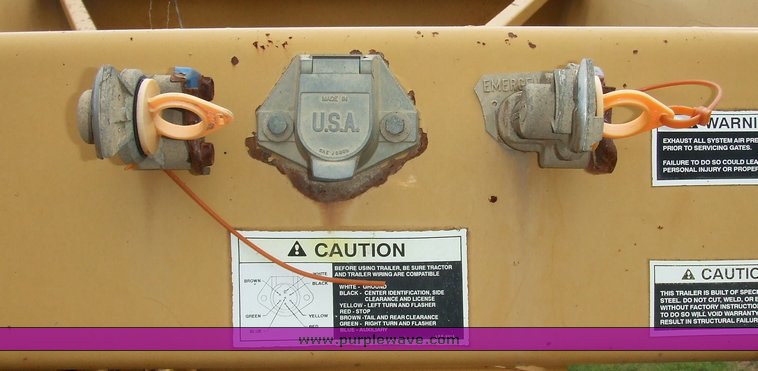 image for item 5846 1995 Load King 2060-40-2 bottom dump trailer