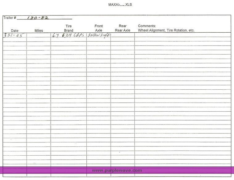 image for item 5846 1995 Load King 2060-40-2 bottom dump trailer