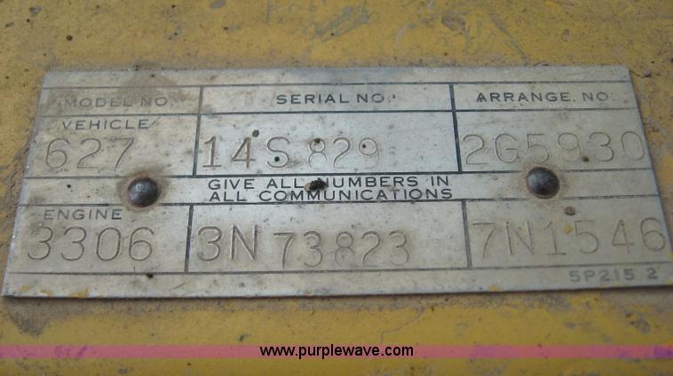 image for item 8589 Caterpillar 627B motor scraper