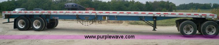 image for item 6946 1999 Wilson 48'L x 96"W steel/aluminuum combo flatbed trailer