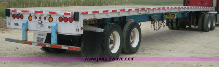 image for item 6946 1999 Wilson 48'L x 96"W steel/aluminuum combo flatbed trailer