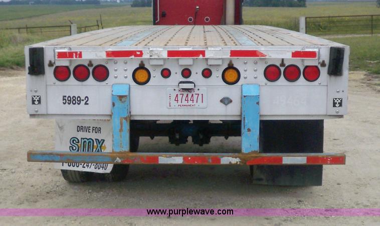 image for item 6946 1999 Wilson 48'L x 96"W steel/aluminuum combo flatbed trailer