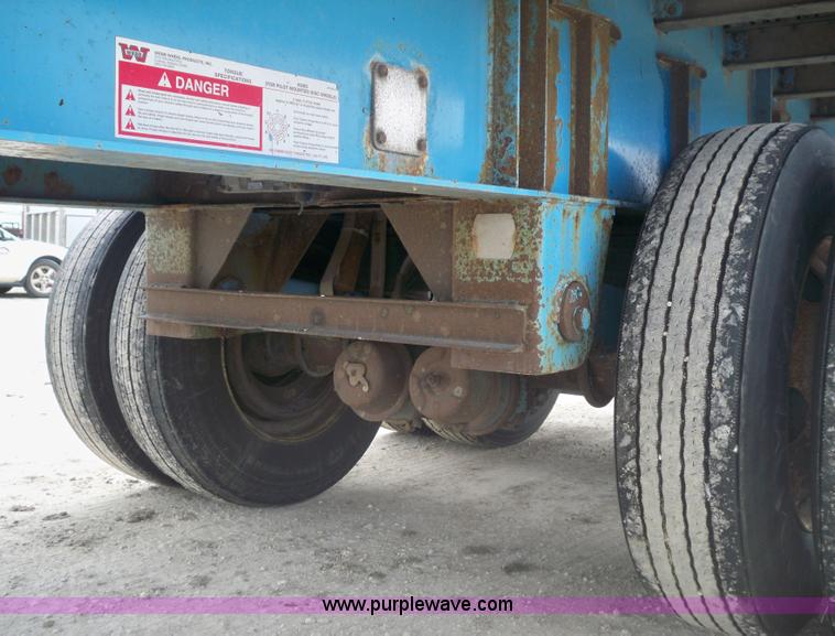 image for item 6946 1999 Wilson 48'L x 96"W steel/aluminuum combo flatbed trailer