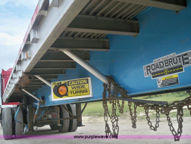 image for item 6946 1999 Wilson 48'L x 96"W steel/aluminuum combo flatbed trailer