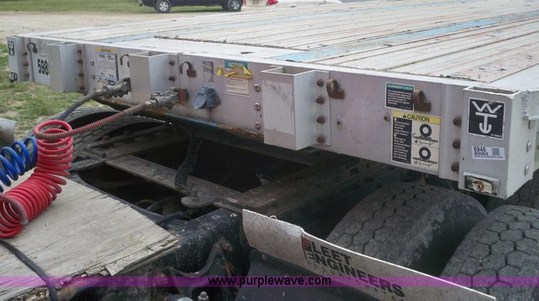 image for item 6946 1999 Wilson 48'L x 96"W steel/aluminuum combo flatbed trailer