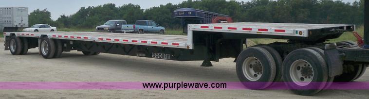image for item 6949 2007 Doonan 53'L x 102"W steel-aluminum combo spread axle step-deck trailer