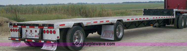 image for item 6949 2007 Doonan 53'L x 102"W steel-aluminum combo spread axle step-deck trailer