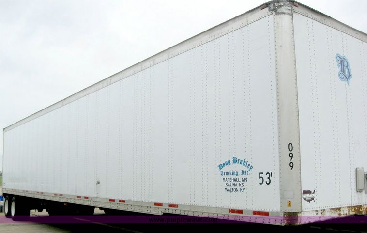 image for item 8068 1999 Wabash 53' dry van trailer