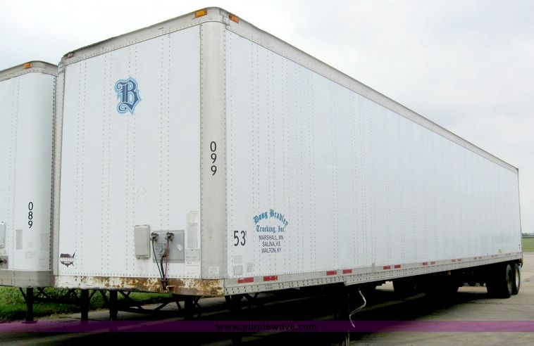image for item 8068 1999 Wabash 53' dry van trailer