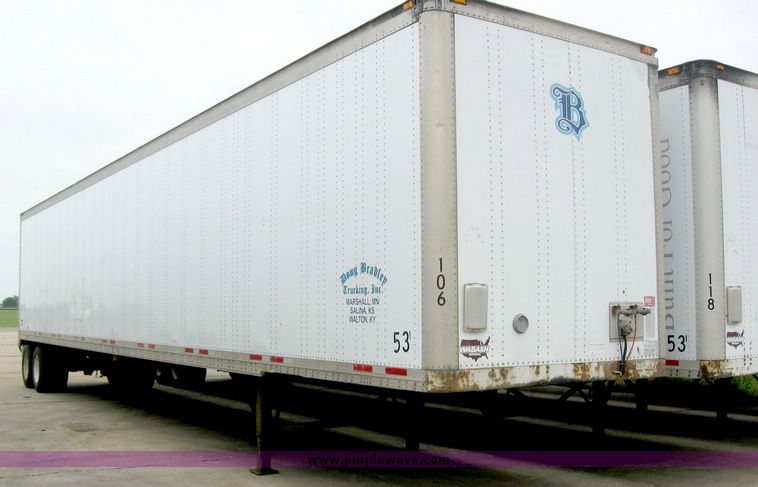 image for item 8070 1999 Wabash 53' dry van trailer