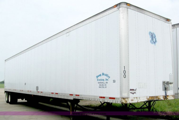 image for item 8072 1999 Wabash 53' dry van trailer