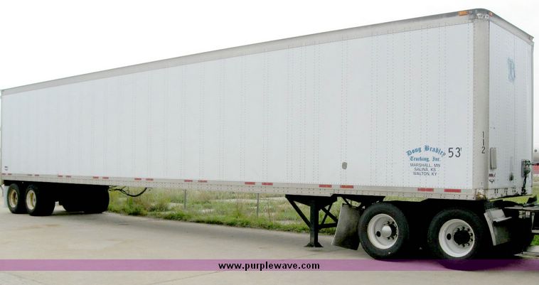 image for item 8076 1999 Wabash 53' dry van trailer