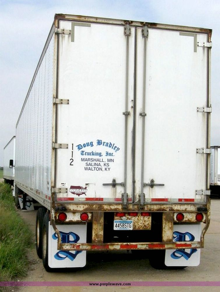 image for item 8076 1999 Wabash 53' dry van trailer