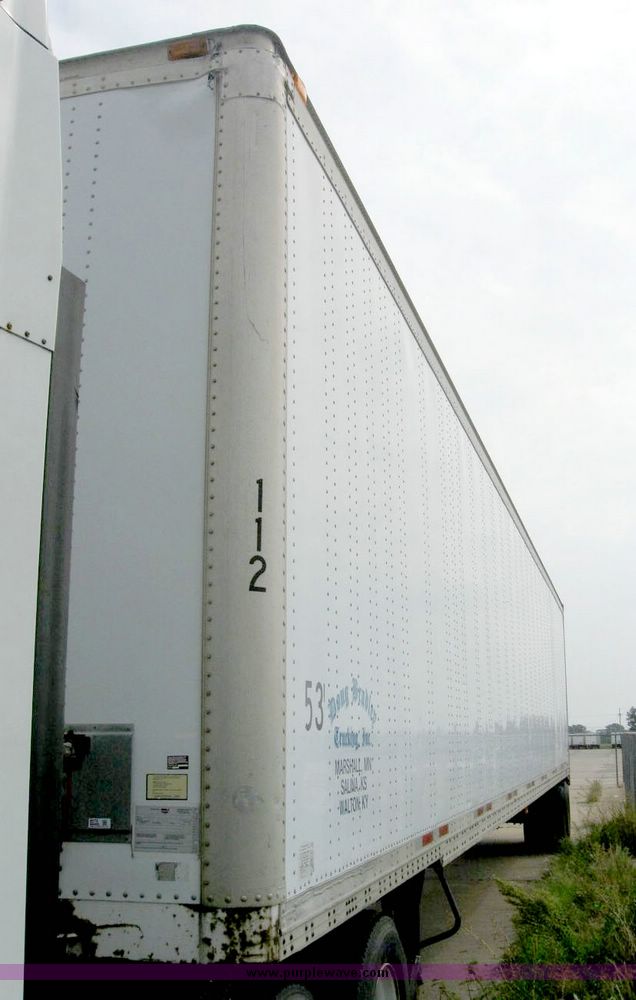image for item 8076 1999 Wabash 53' dry van trailer
