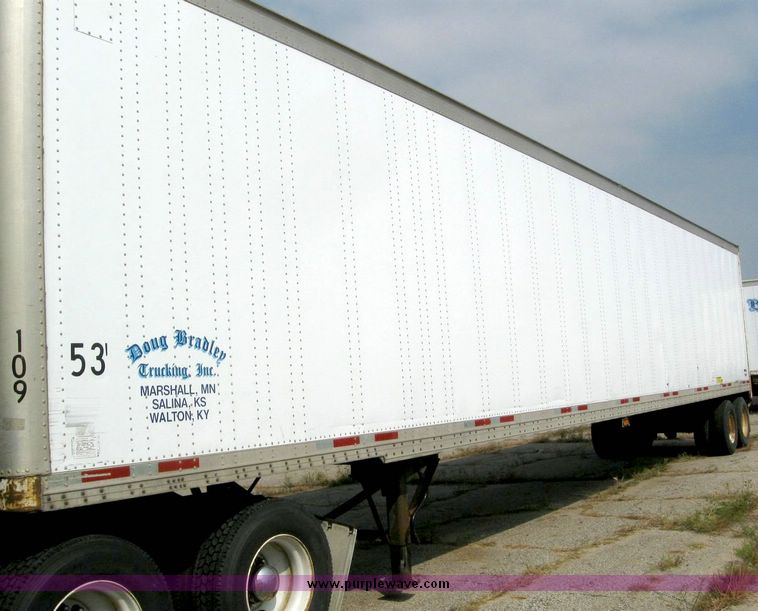 image for item 8077 1999 Wabash 53' dry van trailer