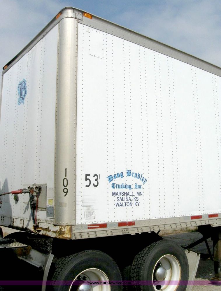image for item 8077 1999 Wabash 53' dry van trailer