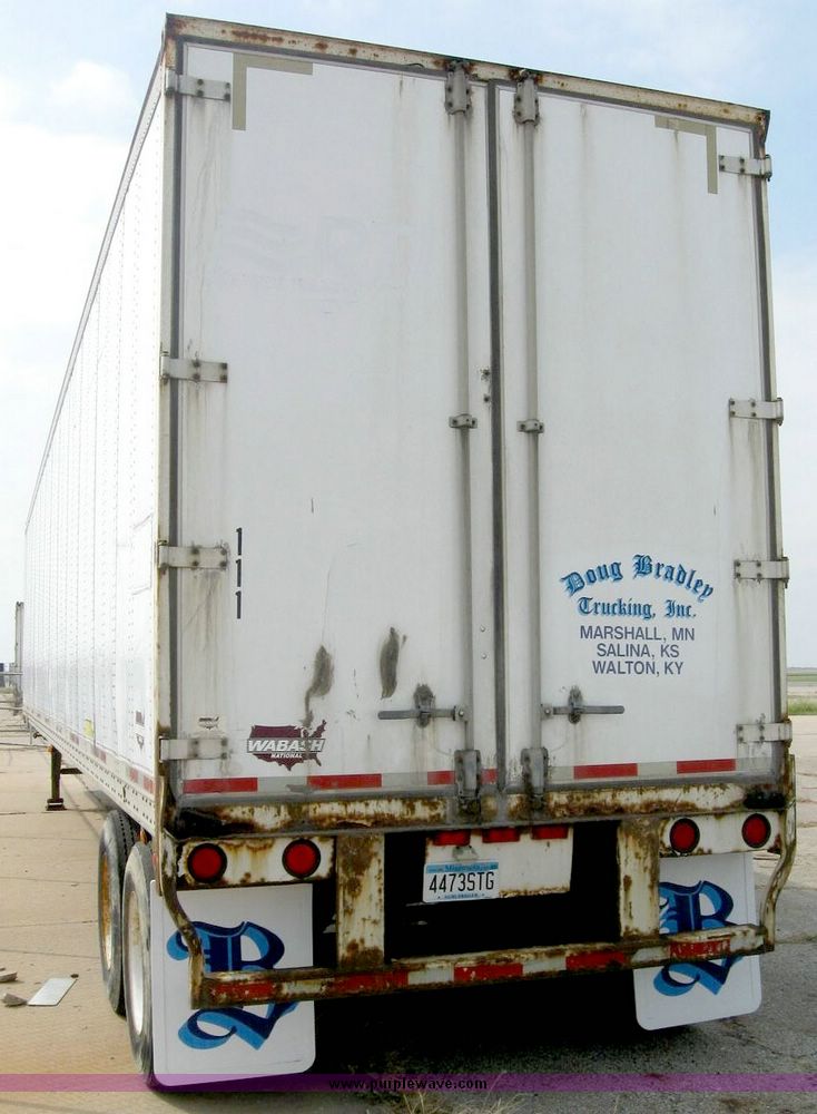 image for item 8078 1999 Wabash 53' dry van trailer