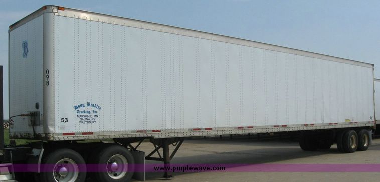 image for item 8082 1999 Wabash 53' dry van trailer