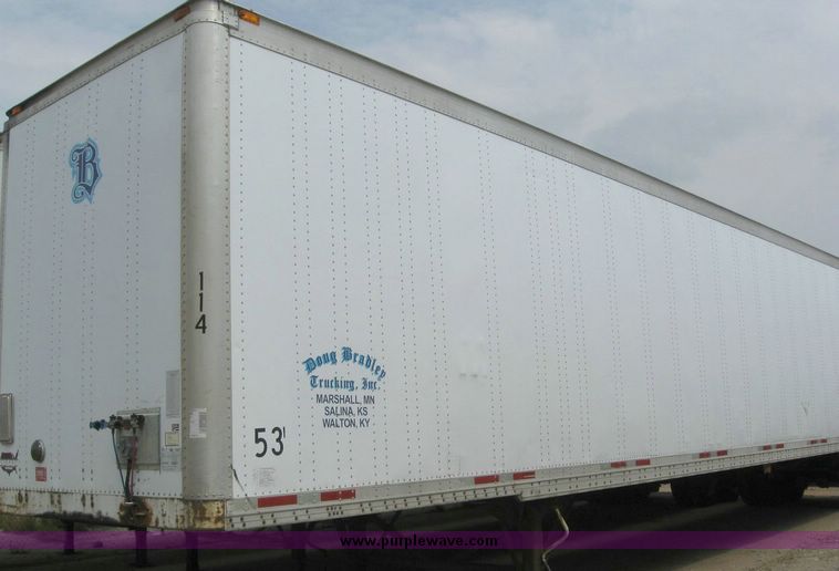 image for item 8085 1999 Wabash 53' dry van trailer
