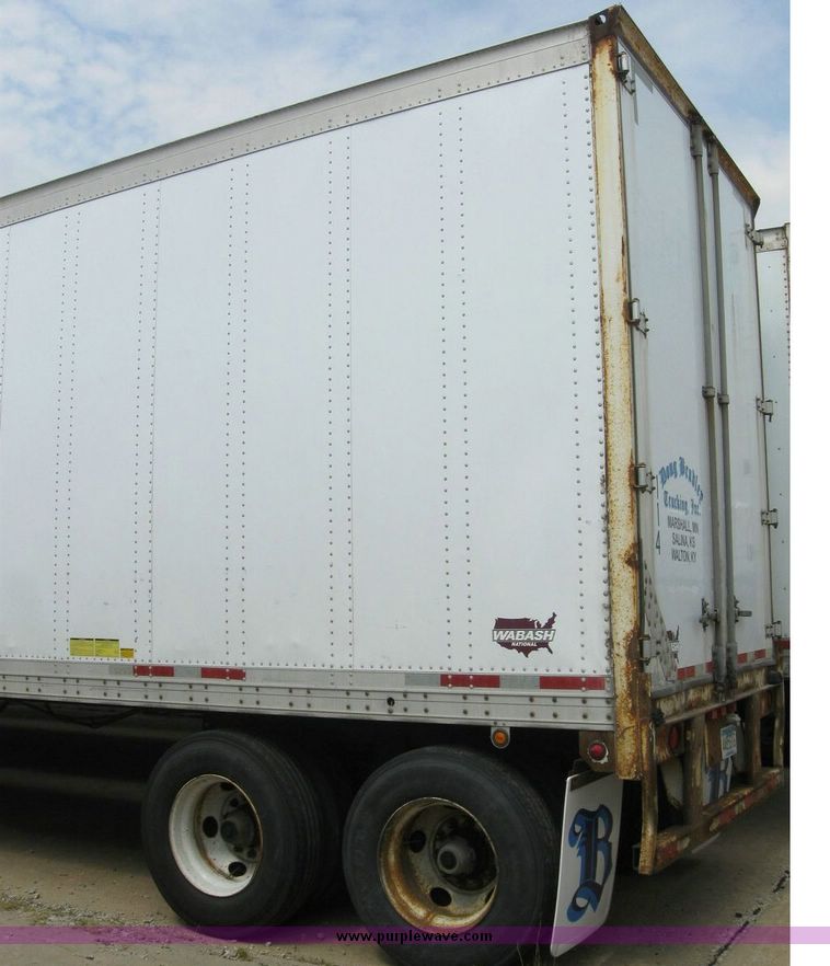 image for item 8085 1999 Wabash 53' dry van trailer
