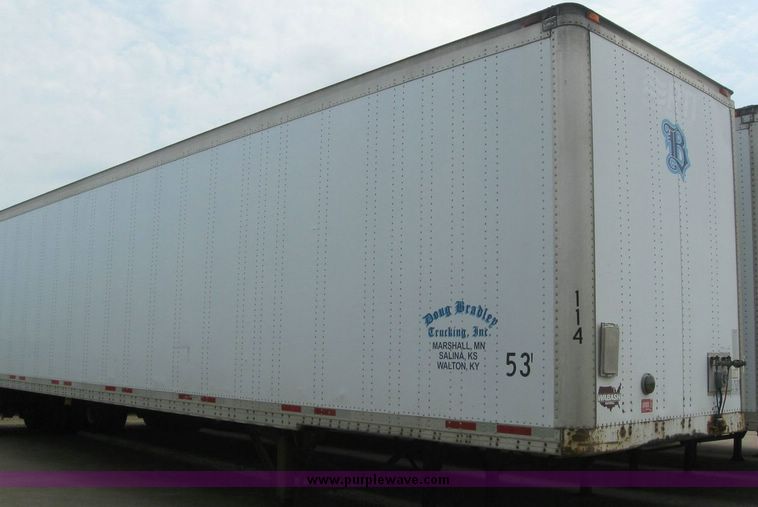 image for item 8085 1999 Wabash 53' dry van trailer