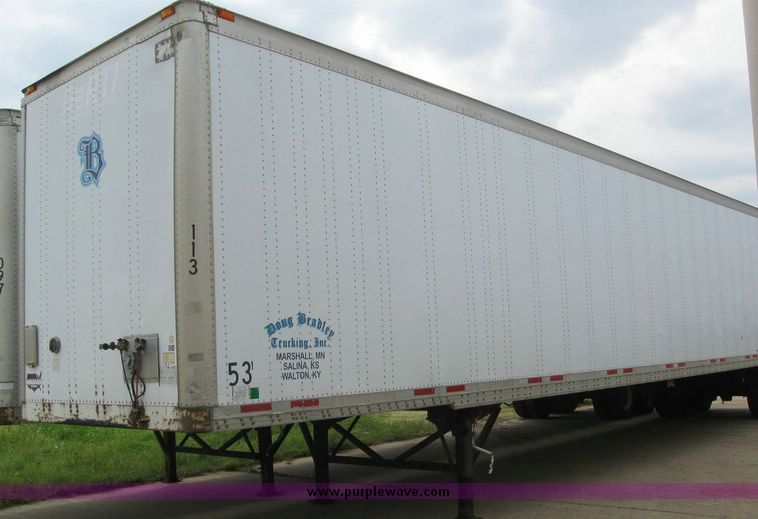 image for item 8089 1999 Wabash 53' dry van trailer