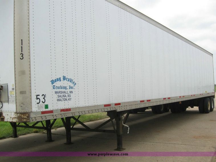 image for item 8089 1999 Wabash 53' dry van trailer