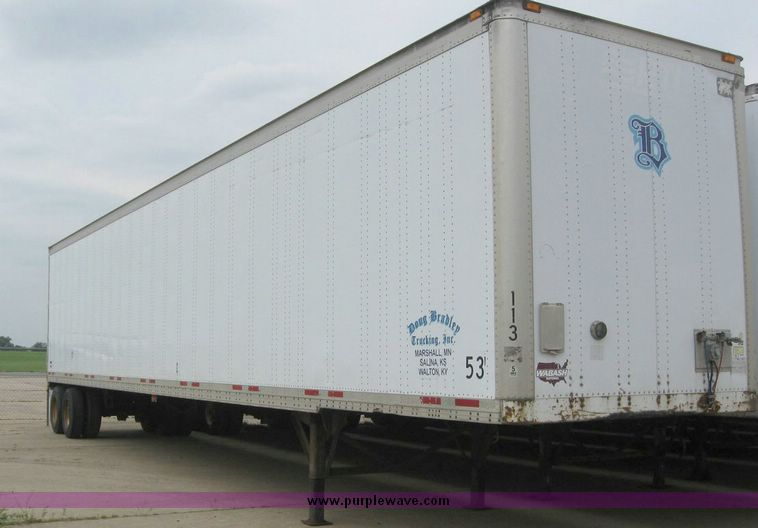 image for item 8089 1999 Wabash 53' dry van trailer
