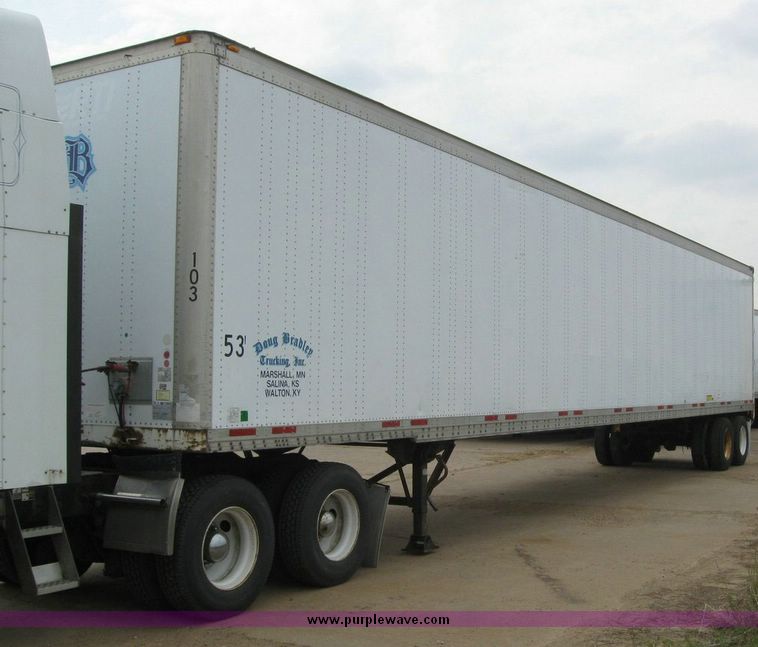 image for item 8091 1999 Wabash 53' dry van trailer