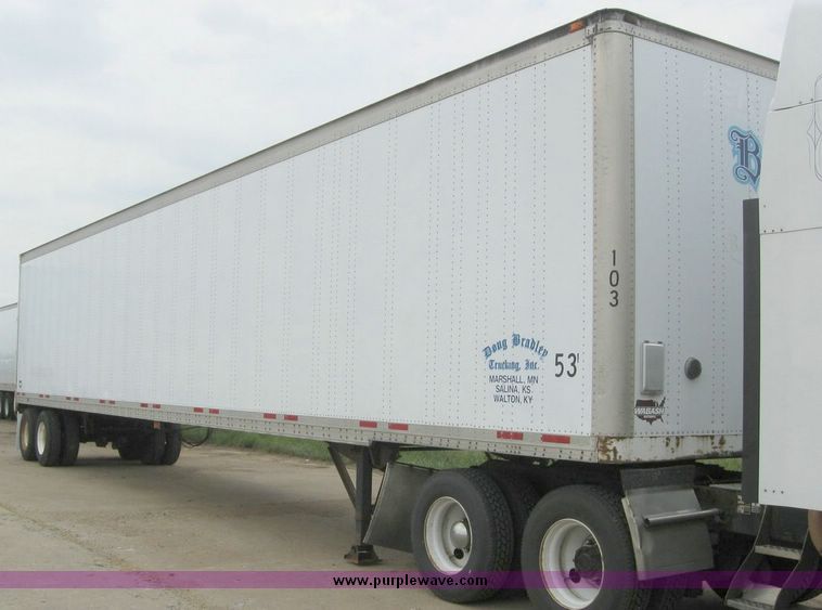 image for item 8091 1999 Wabash 53' dry van trailer