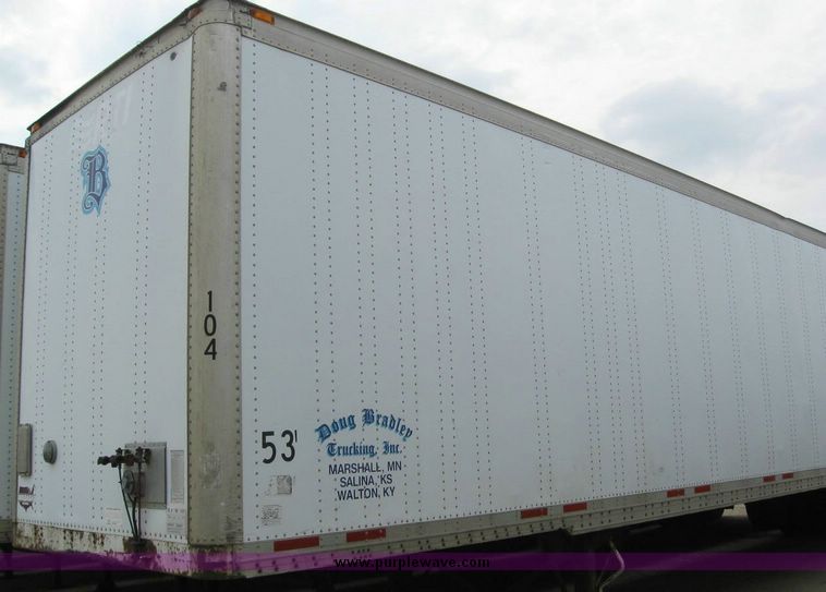 image for item 8092 1999 Wabash 53' dry van trailer