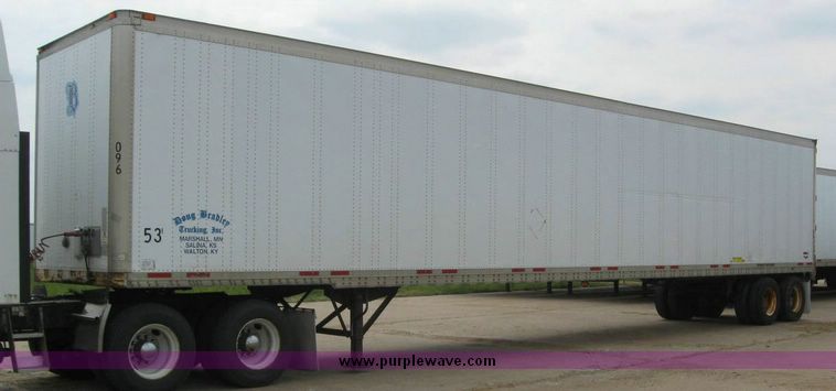 image for item 8093 1999 Wabash 53' dry van trailer